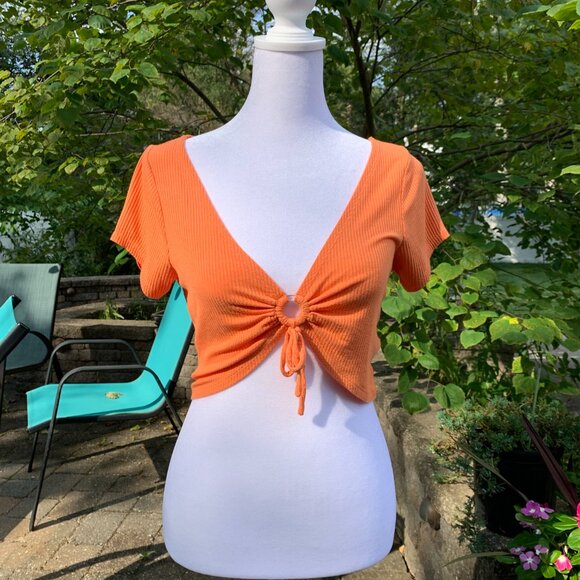 PacSun Boho Pac Cares Henley Crop Top - Picture 3 of 11